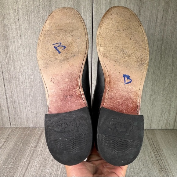 Justin Boots Black Leather Roper Round Almond Toe Cowboy Boot Women’s Size 6.5 - Picture 8 of 11